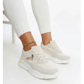 D/GMR Beige sneakers on the Nereida platform 1