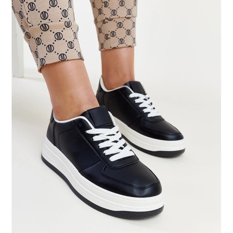 D/GMR Black sneakers on the Cvita platform 1