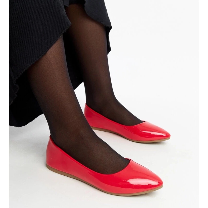 D/GMR Red patent ballet flats by Brankica 1