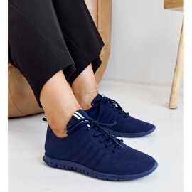 Navy blue Shukornia sports sneakers 2
