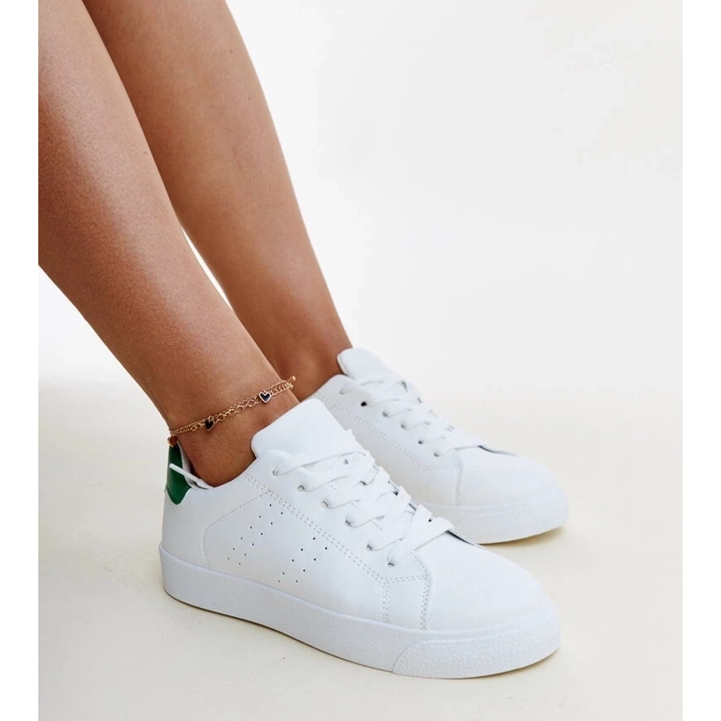 White and green Akila sneakers 1