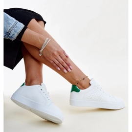White and green Akila sneakers 2