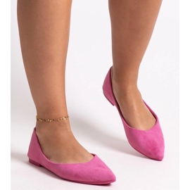 Mays pointy toe ballet flats pink 2