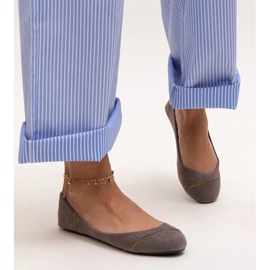 Gray classic Dorris ballet flats grey 1