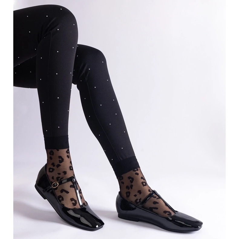 D/CEO Black patent ballet flats with a Marseille belt 2 D/CEO Black patent ballet flats with a Marseille belt 2