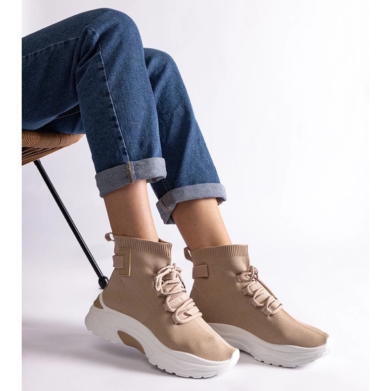 D/CEO Beige sneakers with an elastic upper by Arredon 2