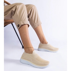 D/CEO Beige sliding aquilina sports sneakers 1