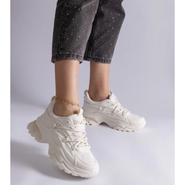 D/CEO Beige sports sneakers with a massive Roxana sole 2
