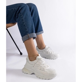 D/CEO White sports sneakers with a massive Roxana sole 1 D/CEO White sports sneakers with a massive Roxana sole 1