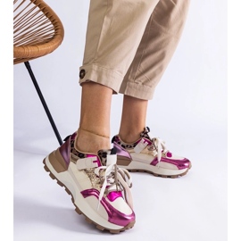 D/CEO Pink sneakers decorated with an animal motif Soria 2