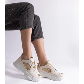 D/CEO Beige women's sneakers with glitter inserts Caraballo 2 D/CEO Beige women's sneakers with glitter inserts Caraballo 2