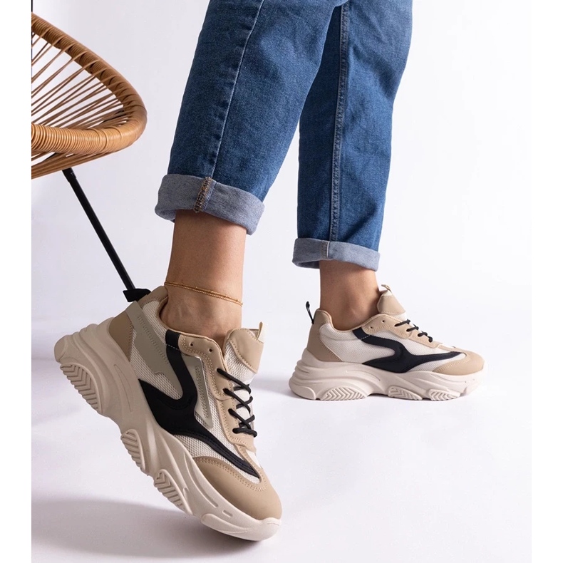 D/CEO Beige and black women's Milenka sneakers 2 D/CEO Beige and black women's Milenka sneakers 2