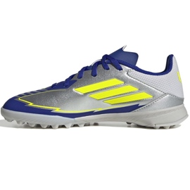 Adidas F50 League Messi TF IH0925 Silver-Blue shoes 1