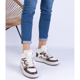 Brown women's sports sneakers 1