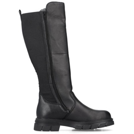 Women's rieker Z9158-00 black boots 1