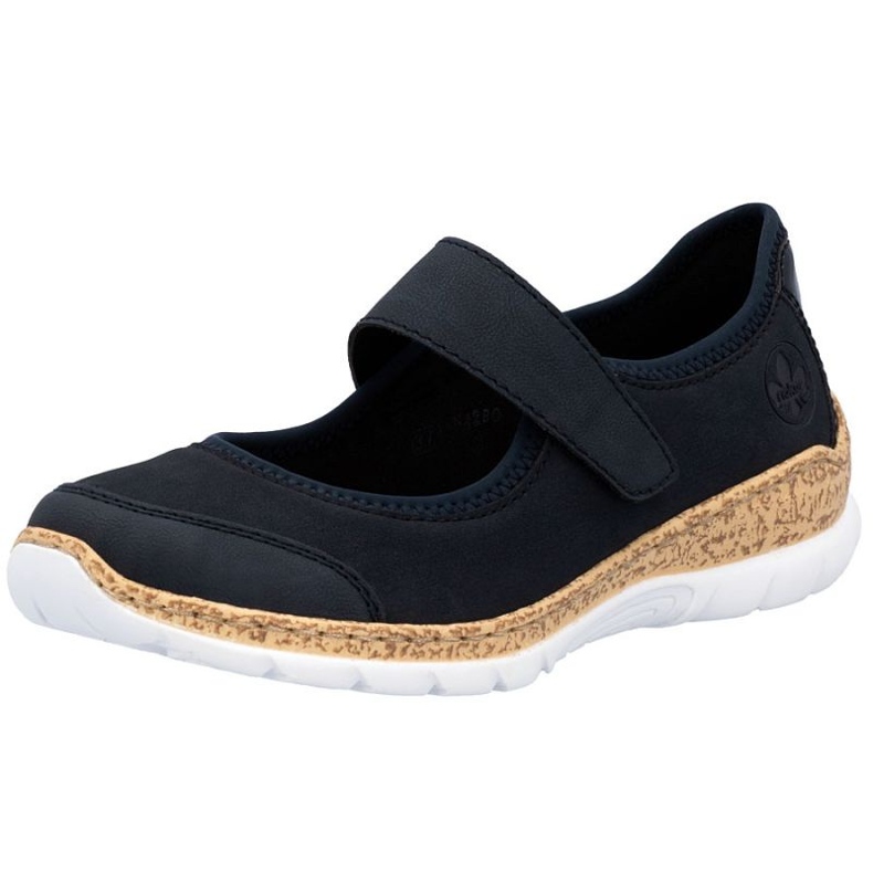 Rieker N42B0-14 Velcro shoes navy blue 1