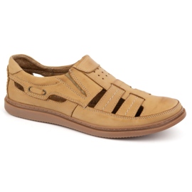 Polbut Openwork leather shoes 06 for summer beige 1