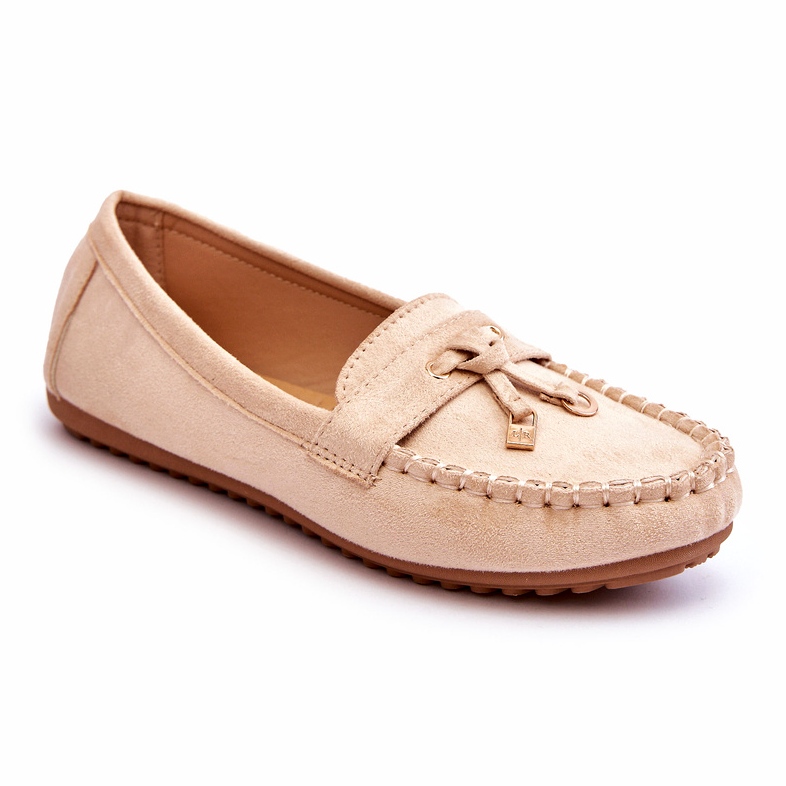 Seastar Women's suede beige loafers 1