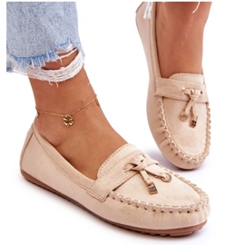 Seastar Women's suede beige loafers 5