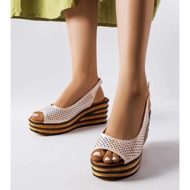 D/CEO Beige wedge espadrilles from Griner 2