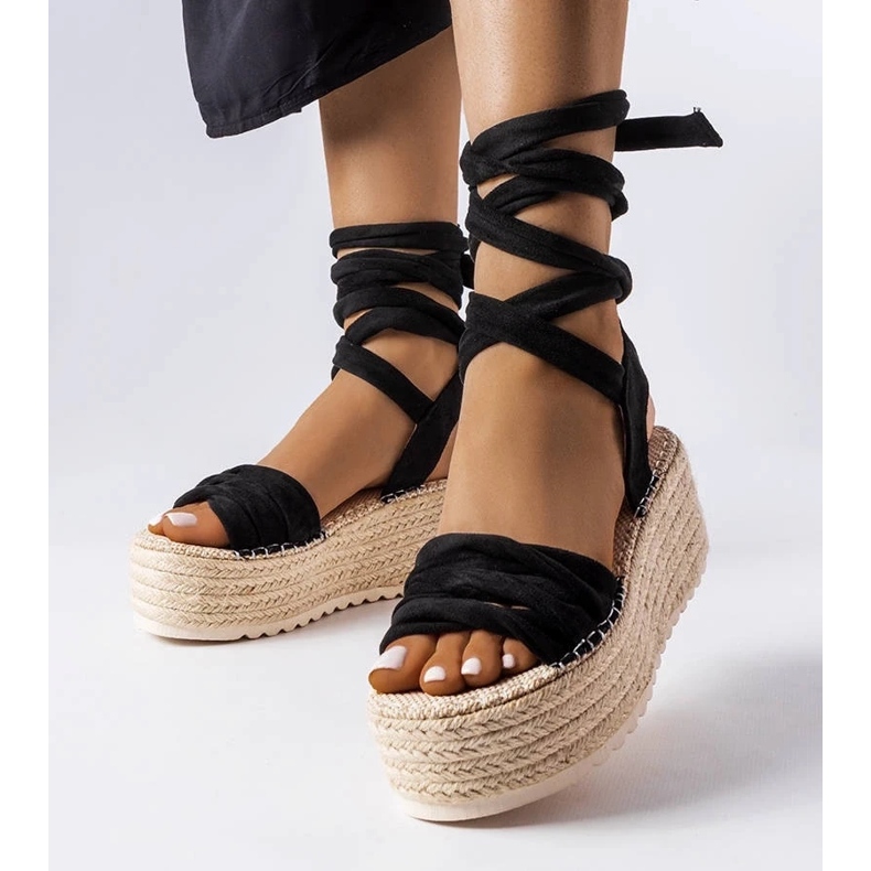 D/CEO Black platform espadrilles from Loiseau 2