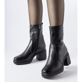 D/CEO Black insulated ankle boots from Agordino 1