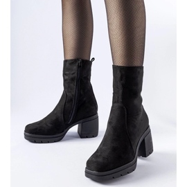 D/CEO Black boots on the eco-eco-zamsz agordino post by the ankle 1