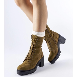 D/CEO Green insulated boots with a low heel from Cotti 1