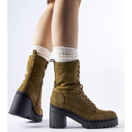 D/CEO Green insulated boots with a low heel from Cotti 2