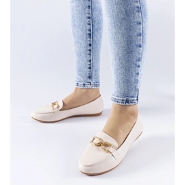 D/CEO Beige buckle moccasins from Sovera 1