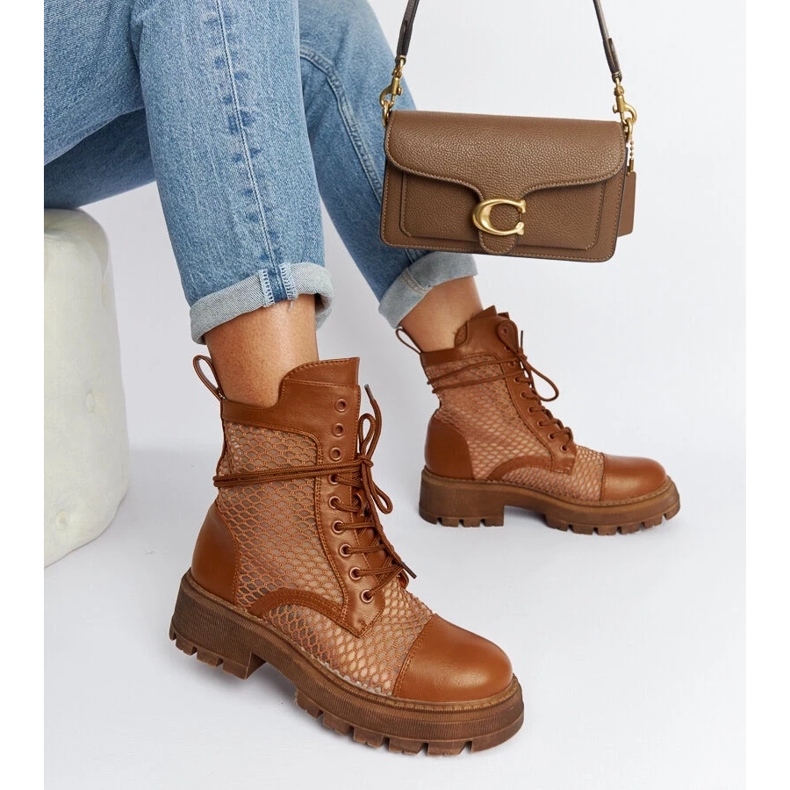 D/CEO Brown transparent Waldeck boots 1