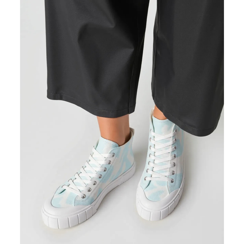 Women's blue sneakers 1