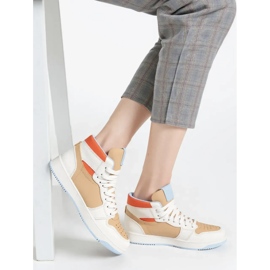 Women's sneakers Veltor White/Khaki 2