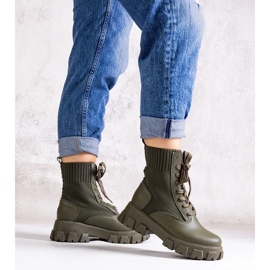 D/CEO Zogba Green Elasticated Ankle Boots 1 D/CEO Zogba Green Elasticated Ankle Boots 1