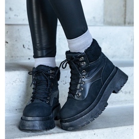 D/CEO Black sneakers with a thick sole and Best fur 2