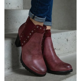 D/CEO Burgundy insulated ankle boots from Lilya red 1