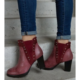 D/CEO Burgundy insulated ankle boots from Lilya red 2