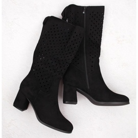 M.Daszyński Openwork boots M. Daszyński in San43a black 1