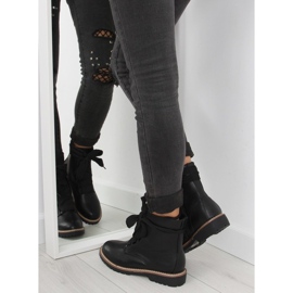 Black lace-up boots 8308 black 1 Black lace-up boots 8308 black 1