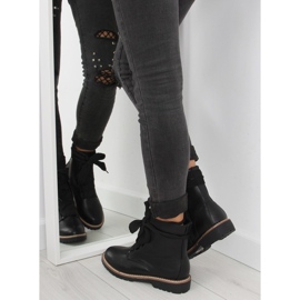 Black lace-up boots 8308 black 1