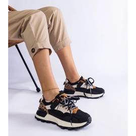 D/CEO Black sneakers decorated with a Soria animal motif 1