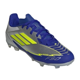 Adidas F50 League FG/MG Messi IH0924 football shoes silver 1 Adidas F50 League FG/MG Messi IH0924 football shoes silver 1