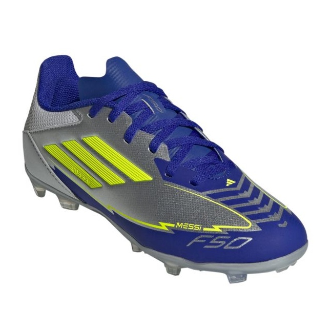 Adidas F50 League FG/MG Messi IH0924 football shoes silver 1 Adidas F50 League FG/MG Messi IH0924 football shoes silver 1