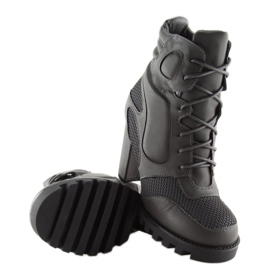 Gray High-heeled boots 9132 Gray grey 2