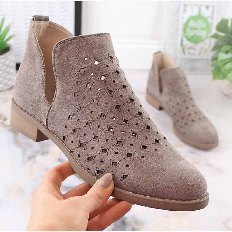 M.Daszyński Openwork boots M. Daszyński San12a brown 1