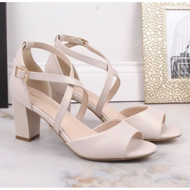 High heels Sergio Leone SK367C beige 1 High heels Sergio Leone SK367C beige 1