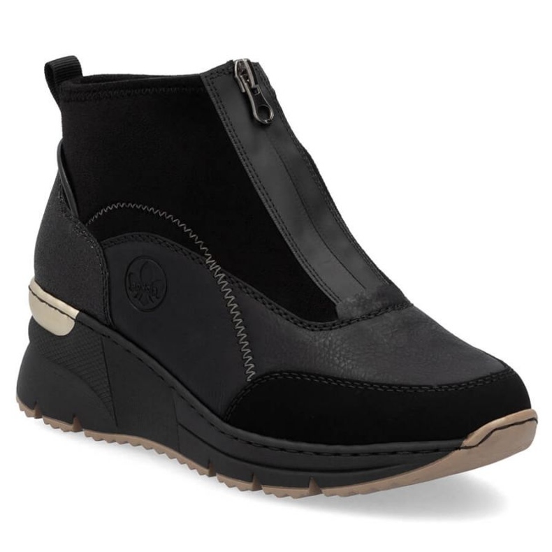 Rieker N6361-00 Black wedges 1 Rieker N6361-00 Black wedges 1