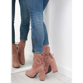 Boots with wide heels pink 1318 pink 1