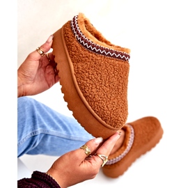 Seastar Camel Sheepskin Platform Snow Boots With Fur brown 4