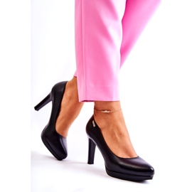 Sergio Leone Women's classic pumps on the platform black 2